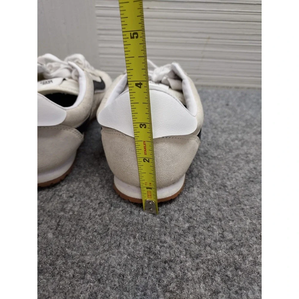 Vans Men Athletic Sneakers 8.5 Cream White Lace Up Round Toe Comfort Logo Active